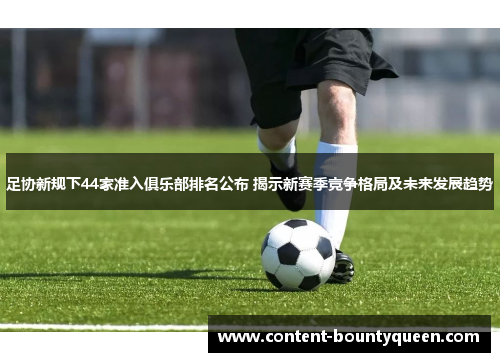 足协新规下44家准入俱乐部排名公布 揭示新赛季竞争格局及未来发展趋势 足协新规下44家准入俱乐部排名公布 揭示新赛季竞争格局及未来发展趋势